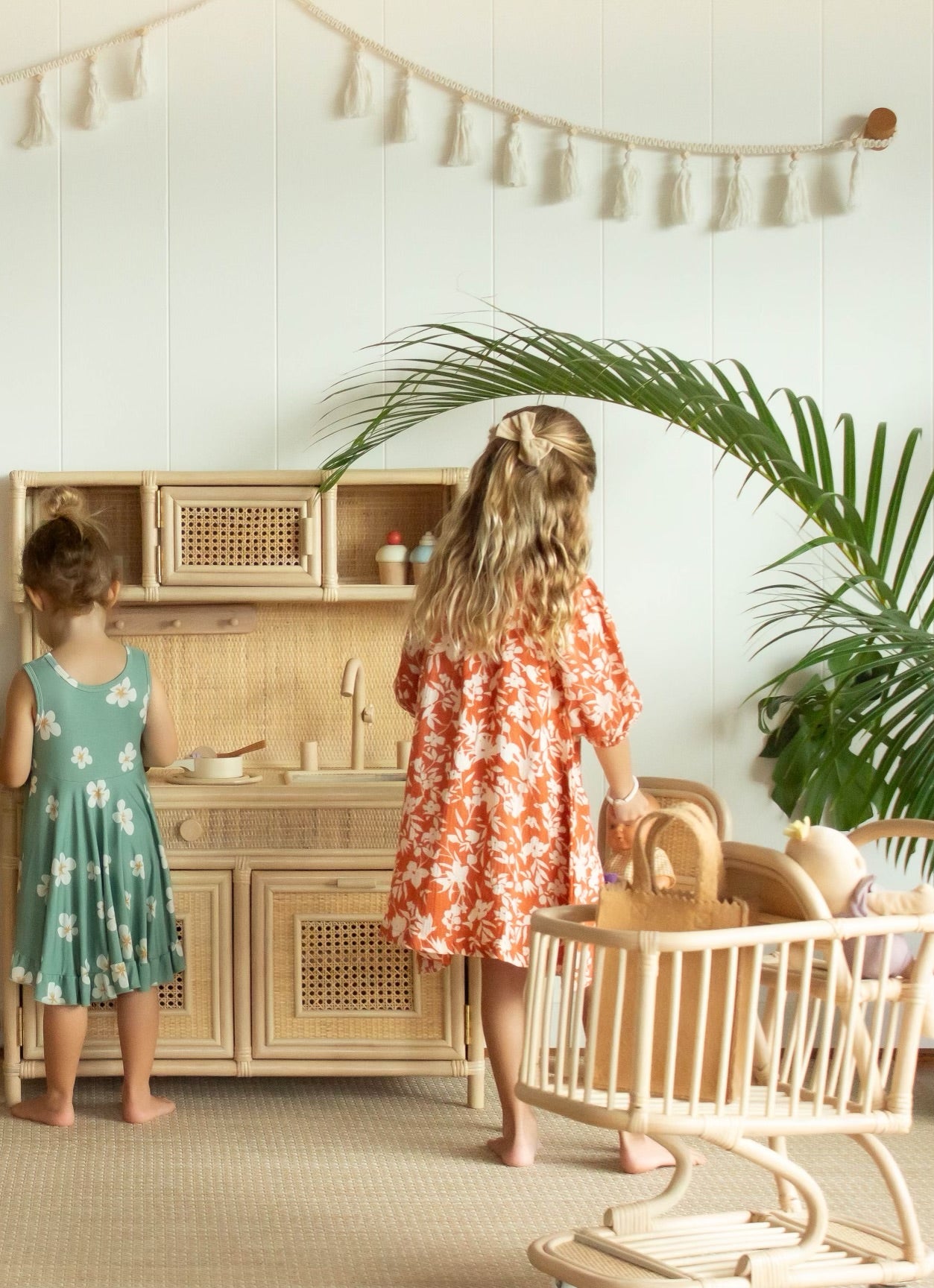 Rattan Play Kitchen