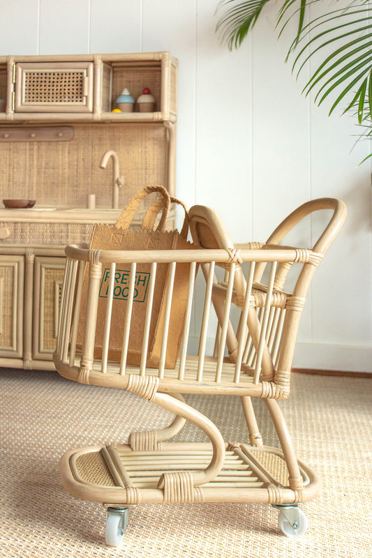 Rattan Shop Cart